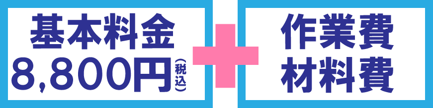 基本料+工事費